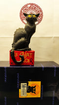 LE CHAT NOIR DE STEINLEN 21cm/MONTMARTRE/PARIS/