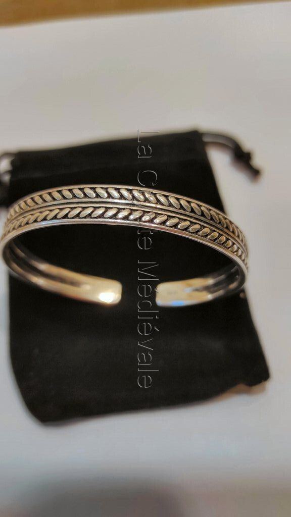 BRACELET JONC DE VIE plaqué argent