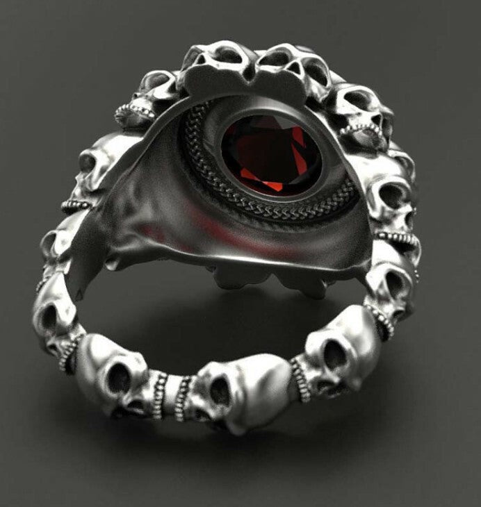 BAGUE TETE DE MORT CATACOMBES TAILLE 11/BIKERS