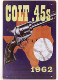 PLAQUE METAL COLT 45 S TEXAS