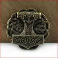 BOUCLE DE CEINTURE RUNIQUE VIKING MARTEAU DE THOR BRZ