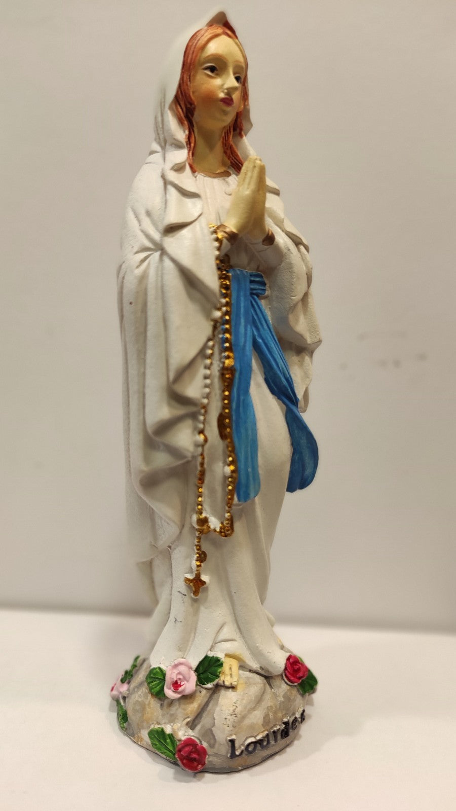 VIERGE MARIE DE LOURDES/SAINTE/RELIGION 15cm