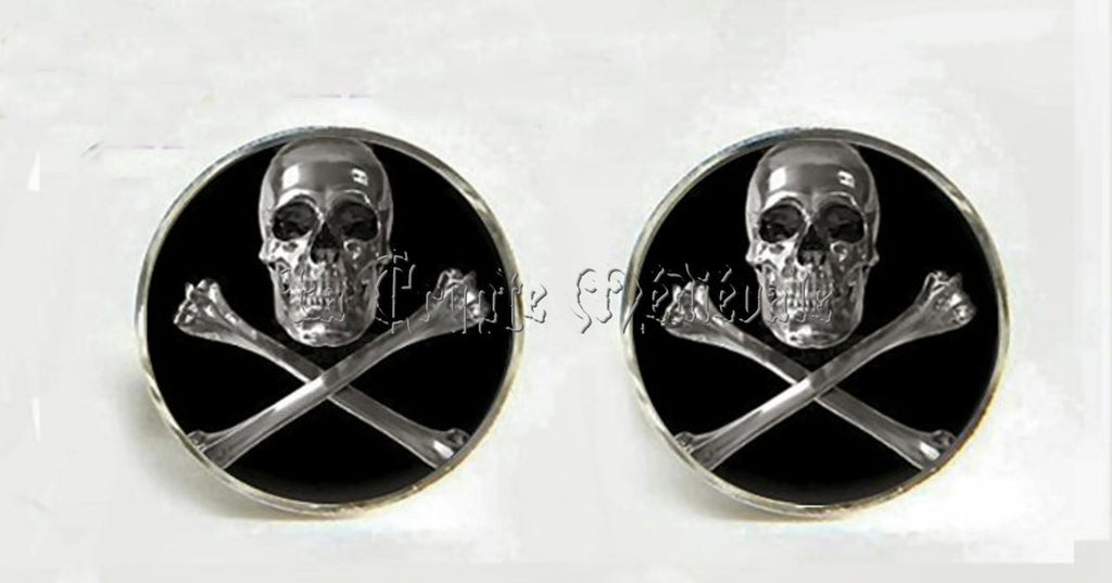 BOUTONS DE MANCHETTES SKULLS AND BONES
