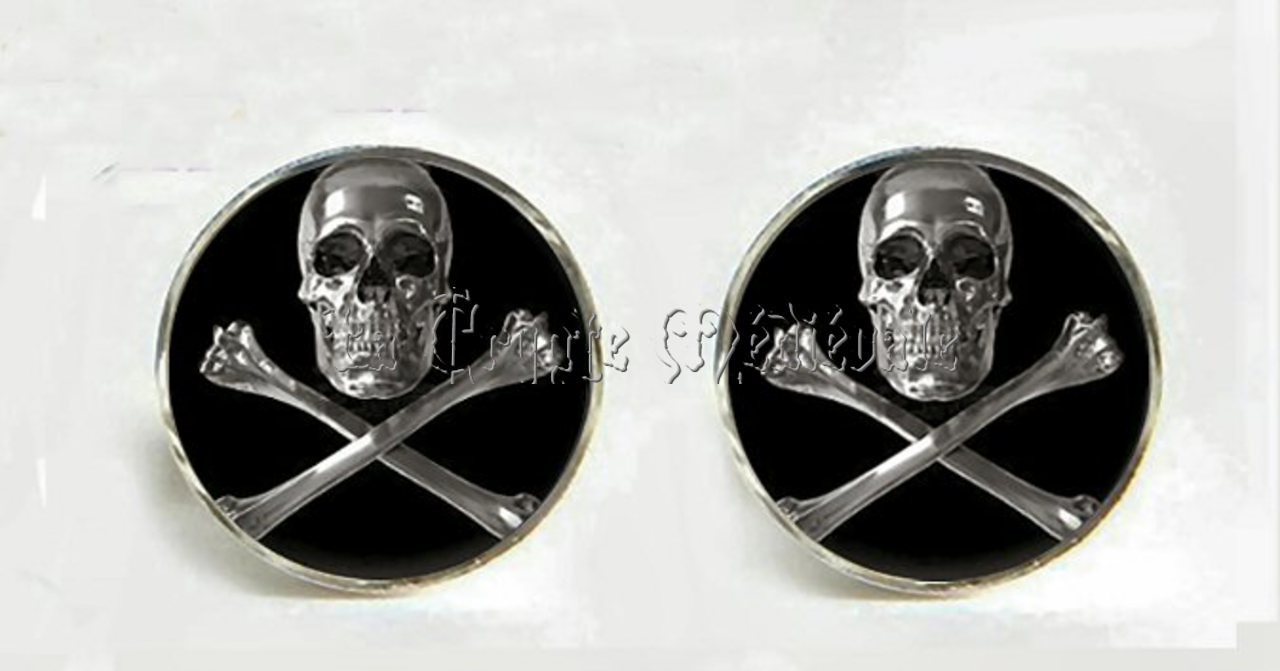BOUTONS DE MANCHETTES SKULLS AND BONES
