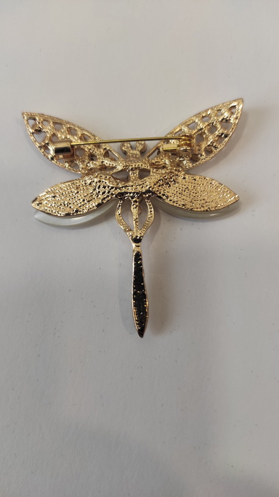 BROCHE LIBELLULE PIERRES ZIRCONIA