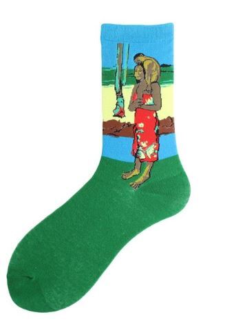 PAIRE DE CHAUSSETTES TAHITI PAUL GAUGUIN