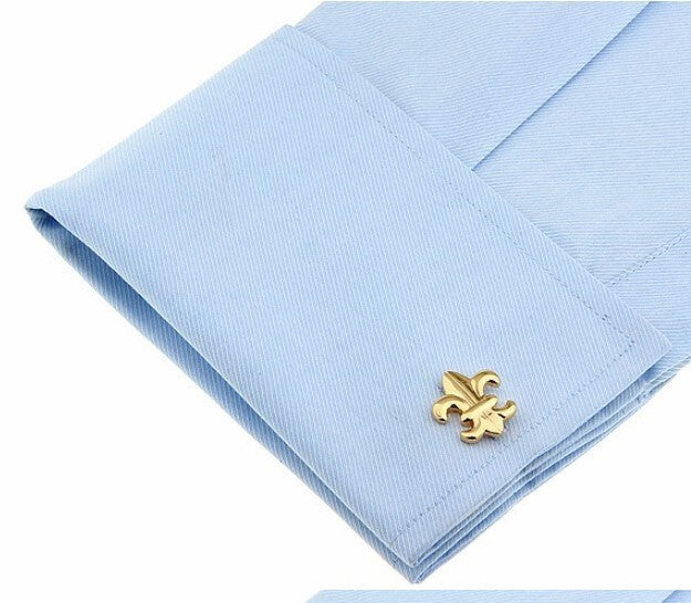 BOUTONS DE MANCHETTES FLEURS DE LYS/ROYAL'IN