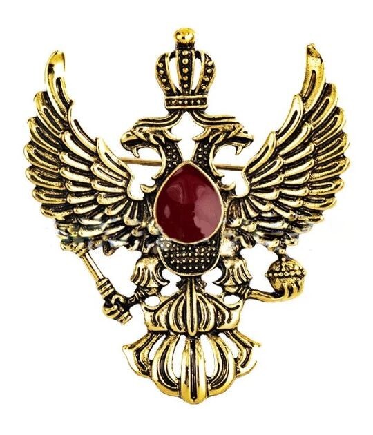BROCHE AIGLE SOLAIRE BICEPHALE GM 2
