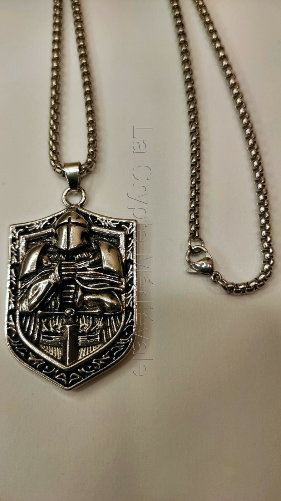 MEDAILLON PENDENTIF GRAND MAITRE TEMPLIER
