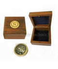 BOUSSOLE NAPOLEON EN COFFRET BOIS/MARINE/
