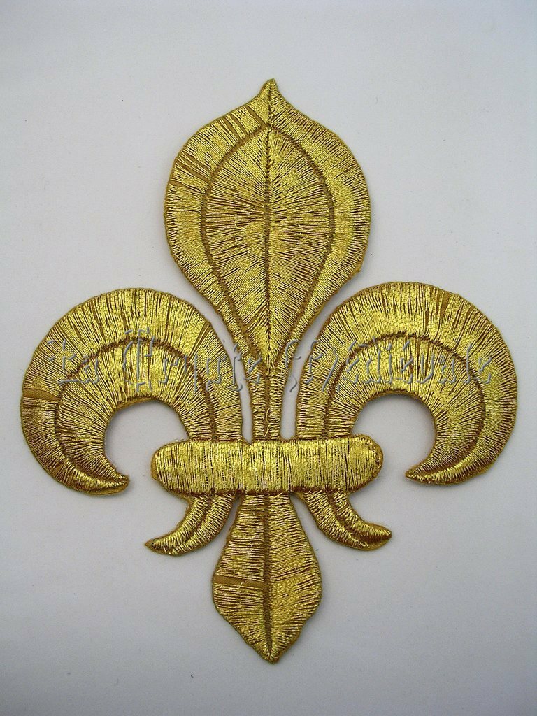 PATCH FLEUR DE LYS/ROYAUTE/Doré