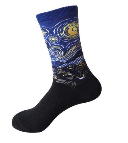 CHAUSSETTES: LA NUIT ETOILEE VAN GOGH