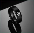 BAGUE ALLIANCE TEMPLIER BIKER CROIX PATTEE