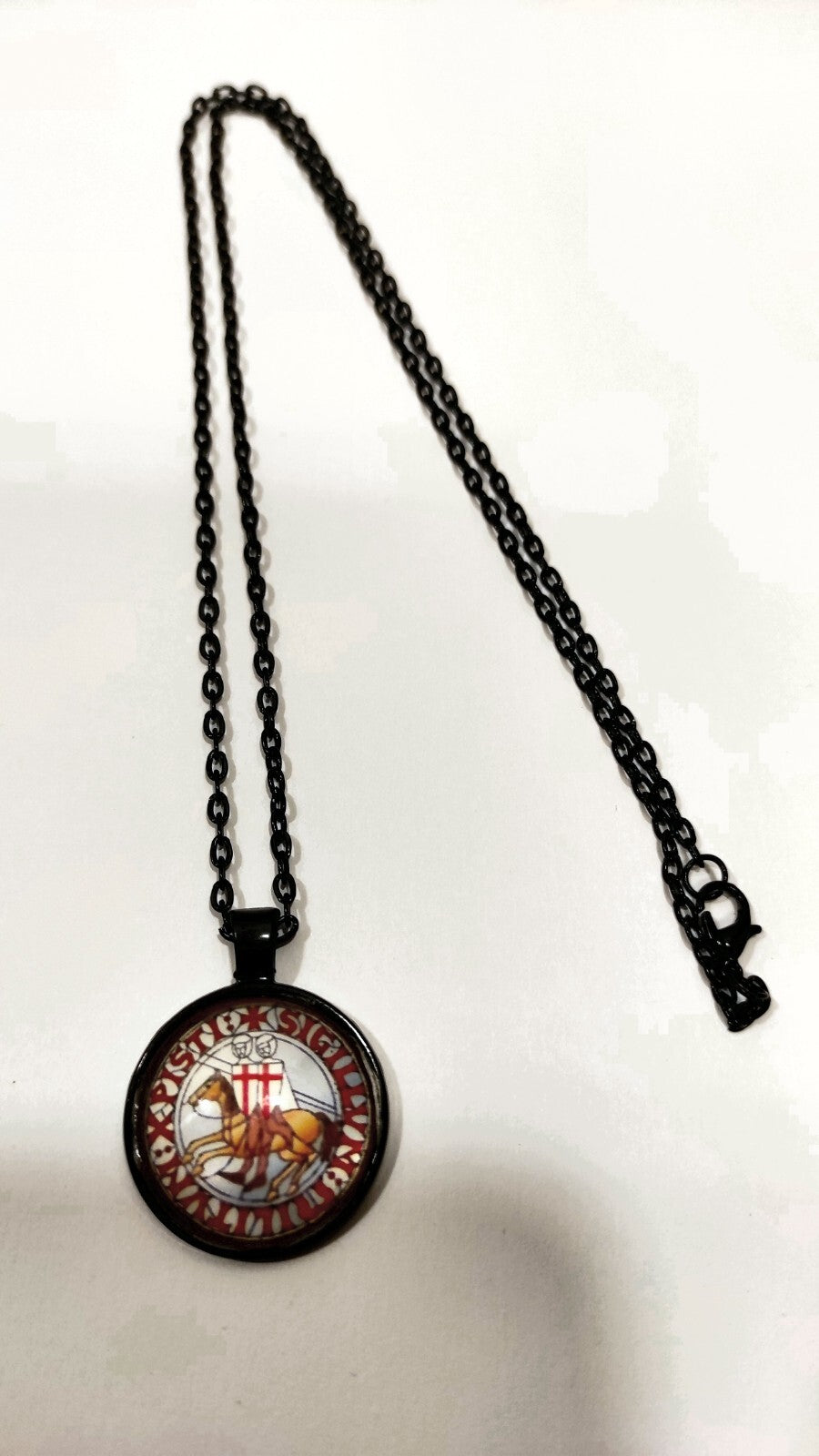 PENDENTIF SCEAU TEMPLIER DEVISE N