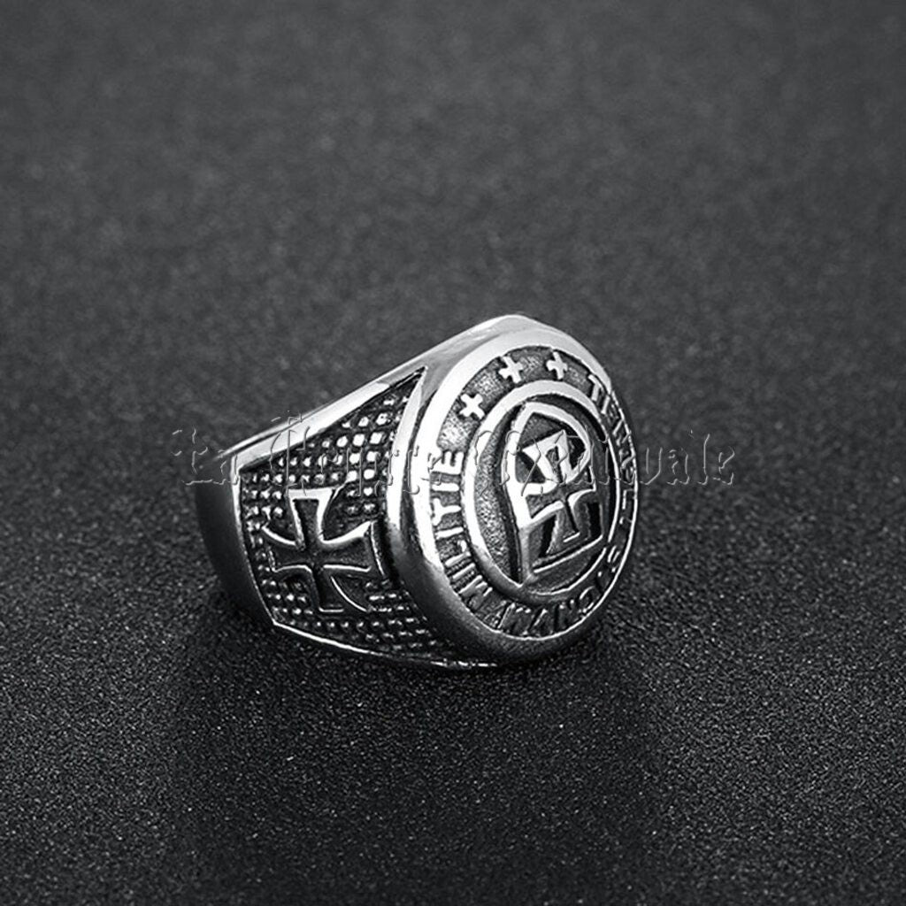 CHEVALIERE BAGUE MAITRE TEMPLIER SIGNUM MILITIE