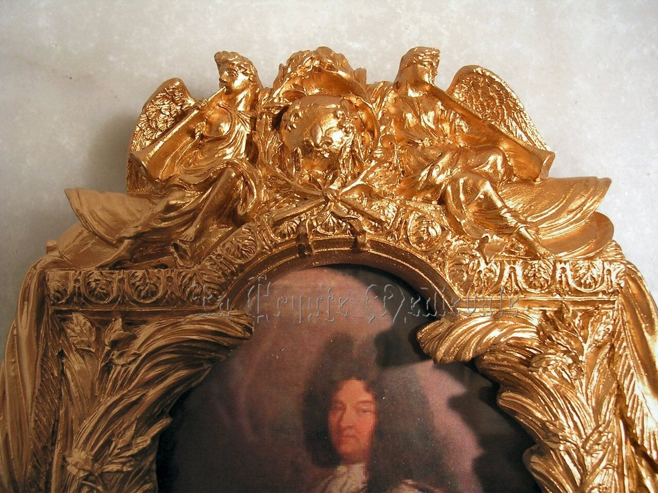 PORTRAIT DE LOUIS XIV/HYACINTHE RIGAUD/CADRE DE LEPAUTRE/VERSAILLES