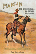 PLAQUE METAL FUSIL MARLIN NEW HEAVEN