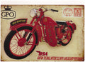 PLAQUE PUBLICITAIRE MOTO BSA BANTAM GPO