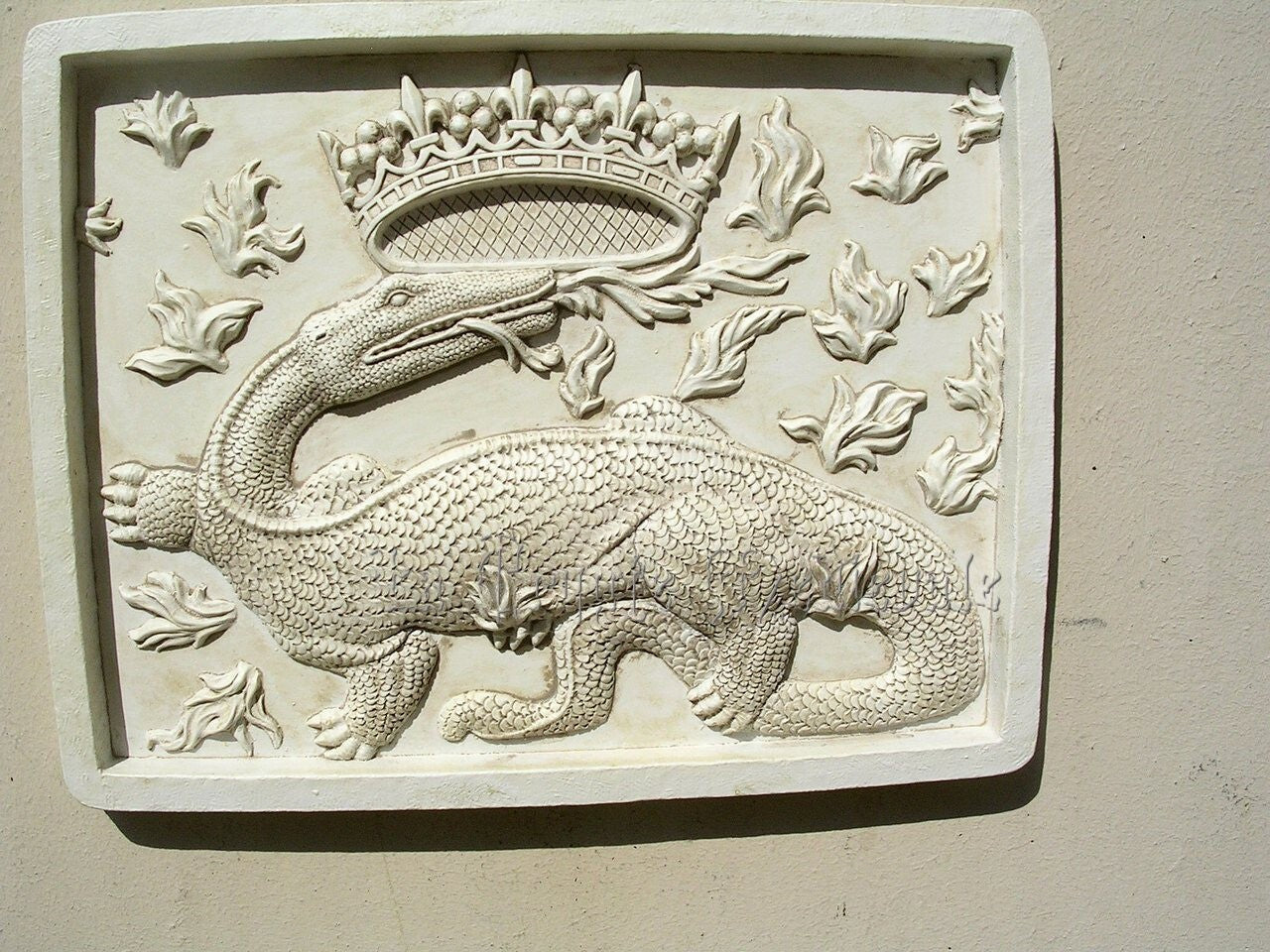 BLASON SALAMANDRE FRANçOIS 1ER PIERRE/BAS-RELIEF/