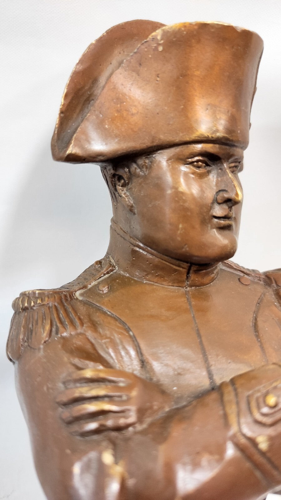 BUSTE NAPOLEON BRONZE VERITABLE 17,5cm/EMPIRE/BONAPARTE