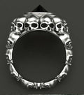 BAGUE TETE DE MORT CATACOMBES TAILLE 10/BIKERS
