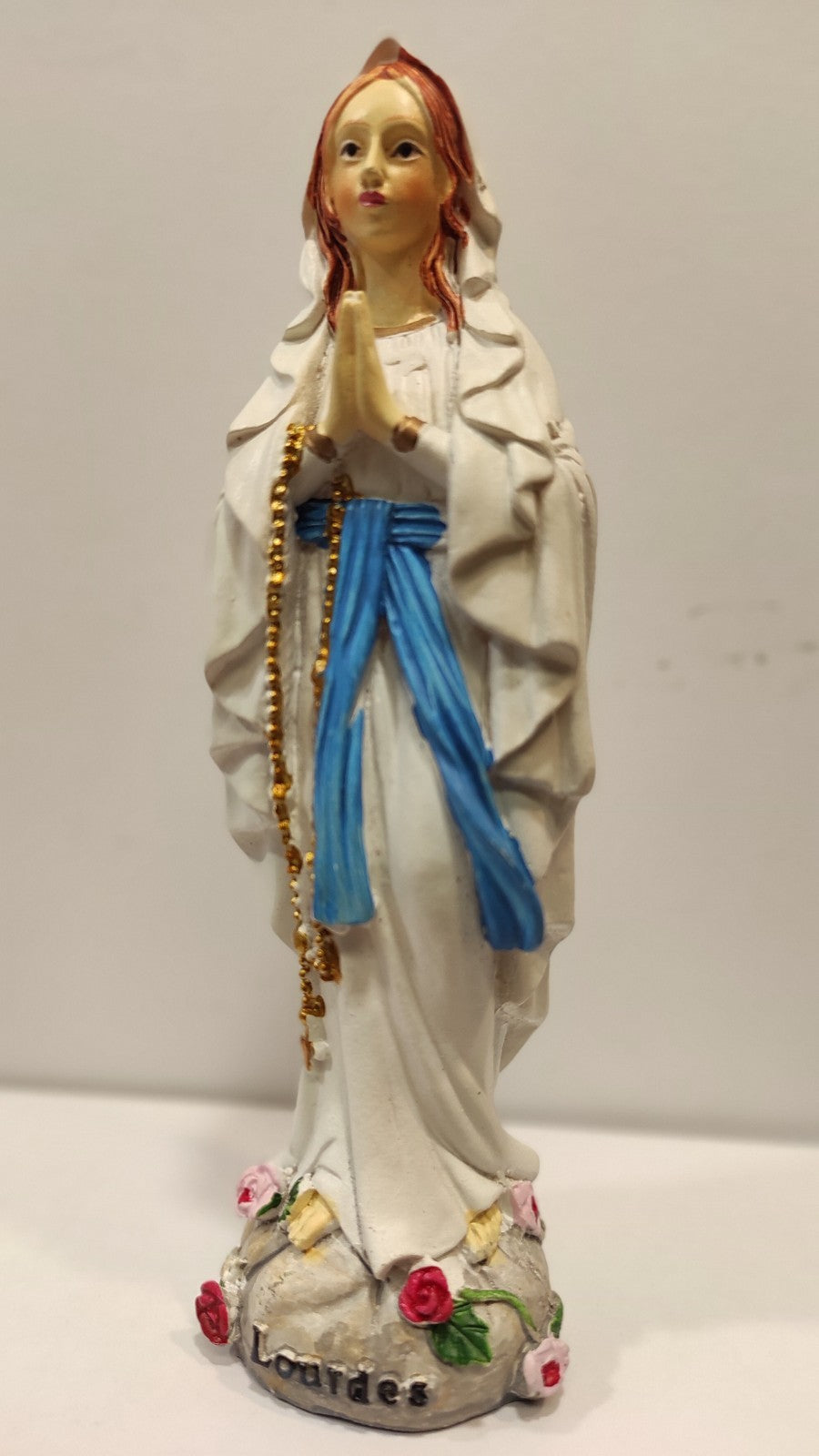 VIERGE MARIE DE LOURDES/SAINTE/RELIGION 15cm