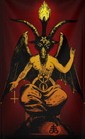 TENTURE BAPHOMET 88X60cm/SYMBOLIQUE DES TEMPLIERS 4