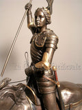 JEANNE D'ARC A CHEVAL/ARMOIERIES/FLEUR DE LYS
