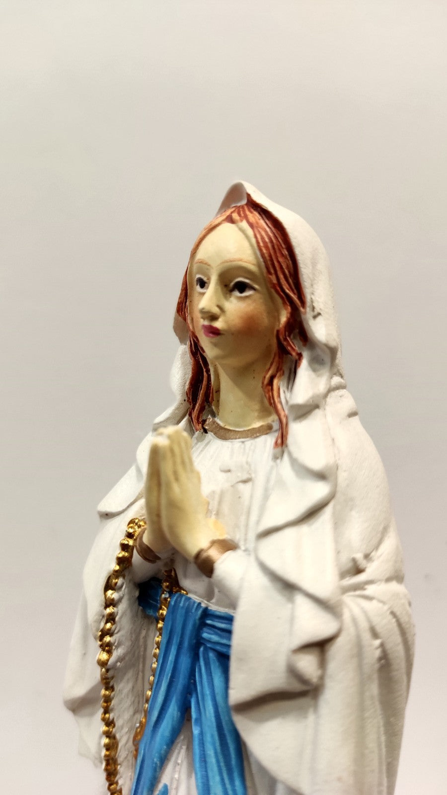 VIERGE MARIE DE LOURDES/SAINTE/RELIGION 15cm