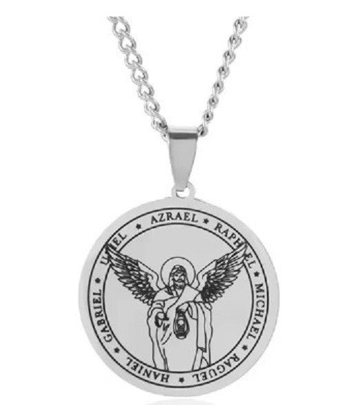 PENDENTIF ARCHANGE HANIEL METAL/TALISMAN
