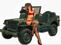 PLAQUE METAL JEEP WILLYS  G.M.