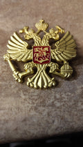 BROCHE AIGLE SOLAIRE BICEPHALE/SAINT-GEORGES