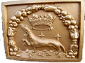 Blason aux HERMINES Doré/ Bretagne/Armoieries/Medieval/Chateau/