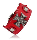 BRACELET DU TEMPLIER/IRON CROSS RED/BIKERS