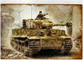 PLAQUE METAL CHAR TIGRE PANZER VI WW2