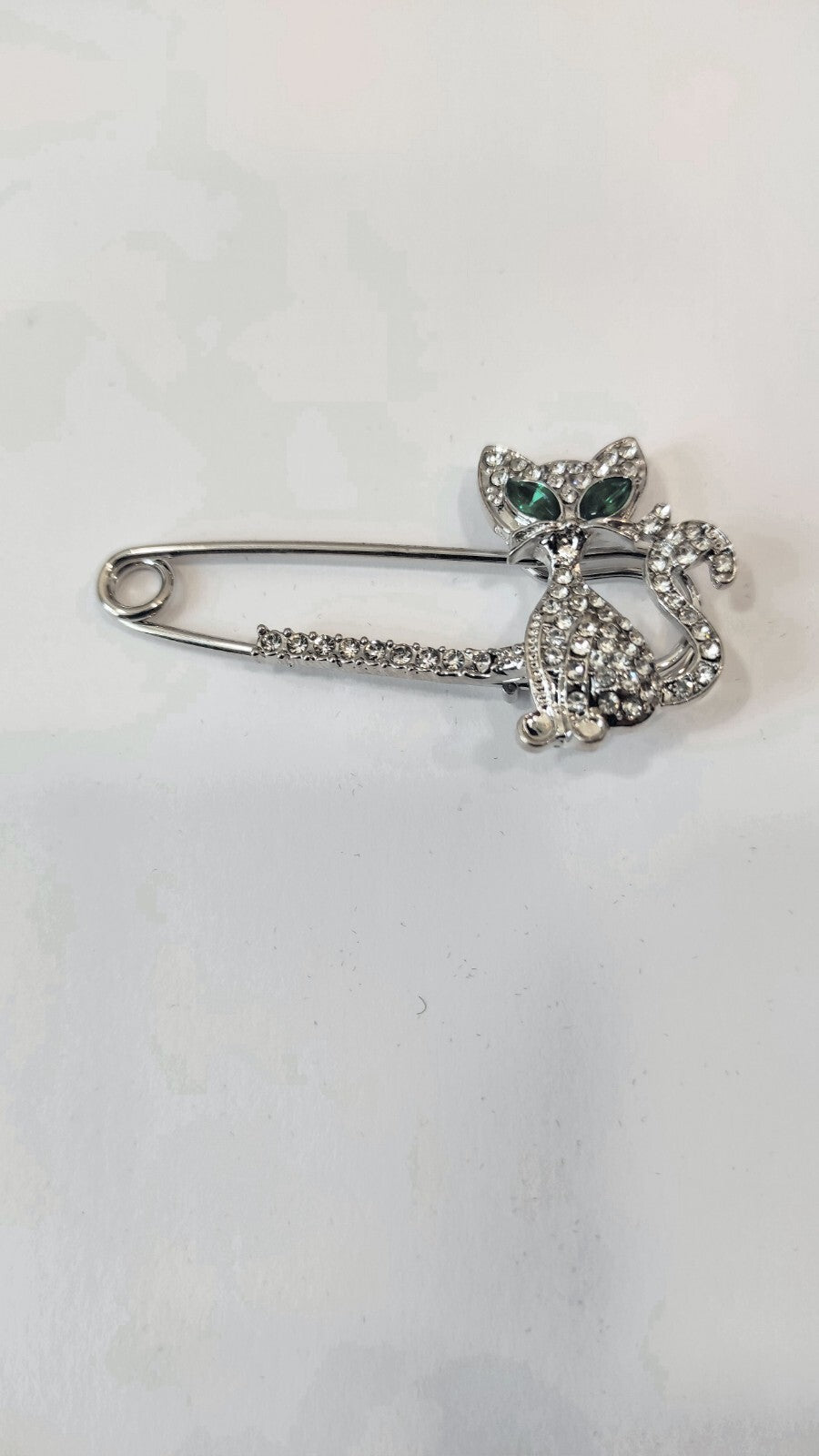 BROCHE CHAT PIERRES ZIRCONIA