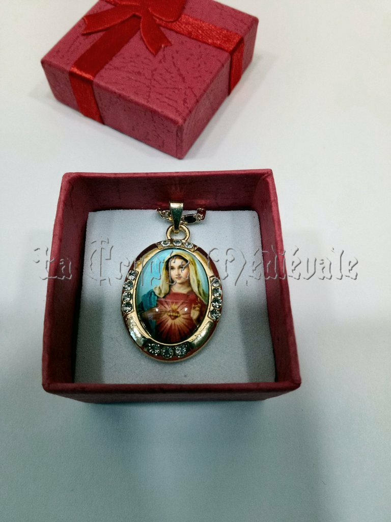 PENDENTIF SACRE COEUR DE MARIE 2