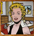 PLAQUE METAL MARILYN MONROE POP ART