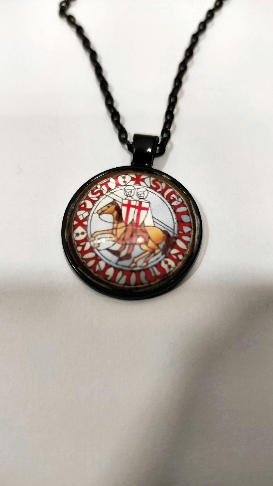 PENDENTIF SCEAU TEMPLIER DEVISE N