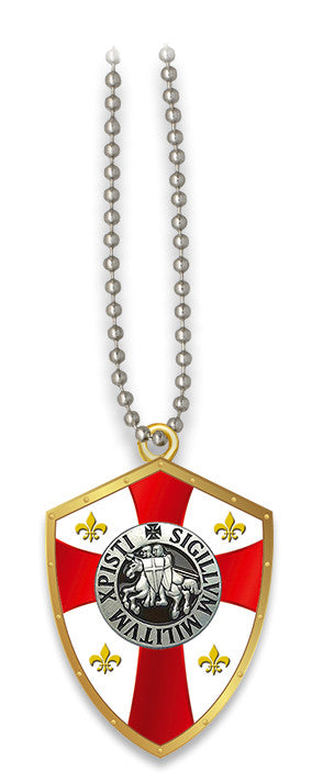 PENDENTIF ECU TEMPLIER DEVISE SIGILUM X PISTI