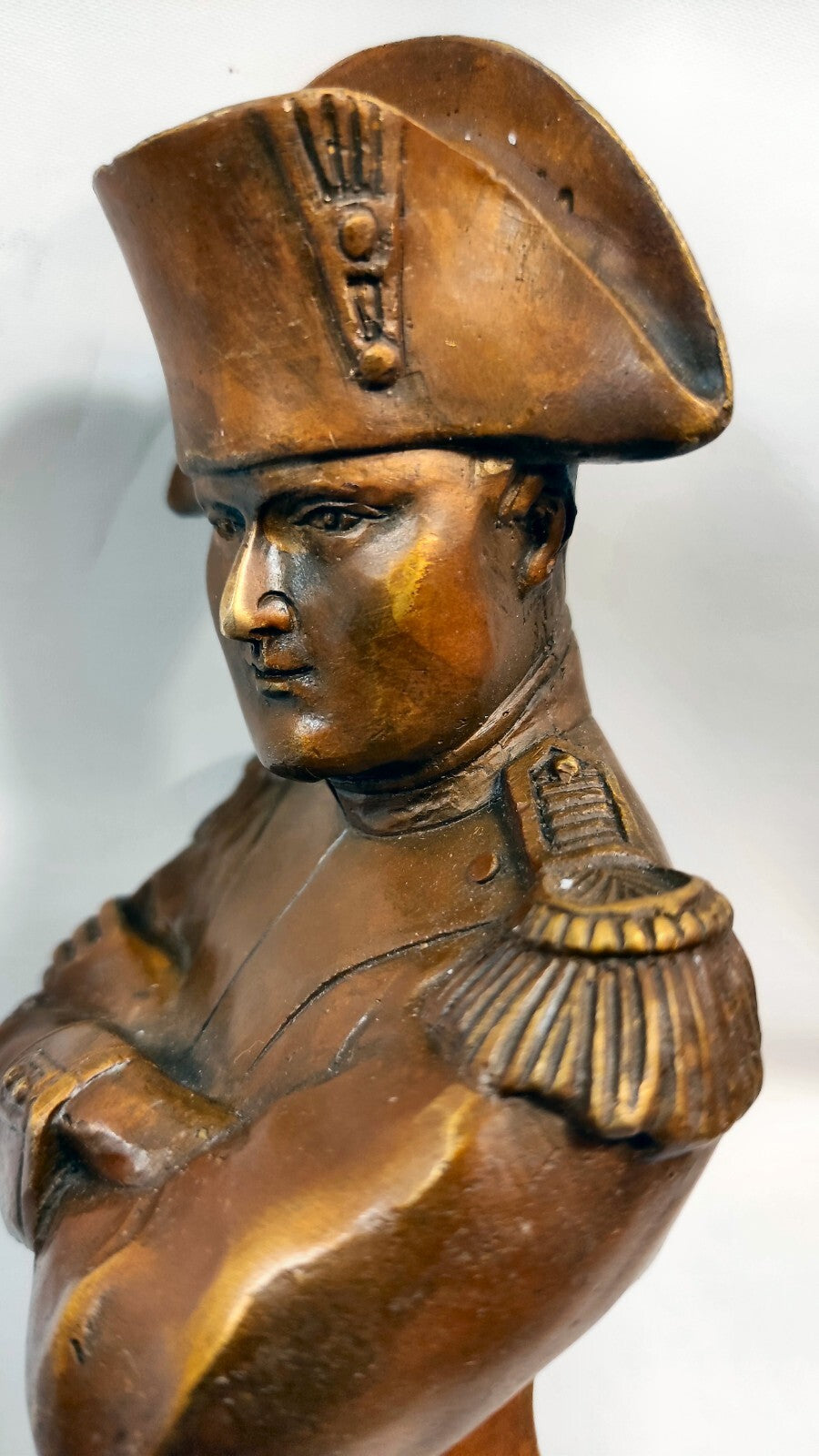 BUSTE NAPOLEON BRONZE VERITABLE 17,5cm/EMPIRE/BONAPARTE
