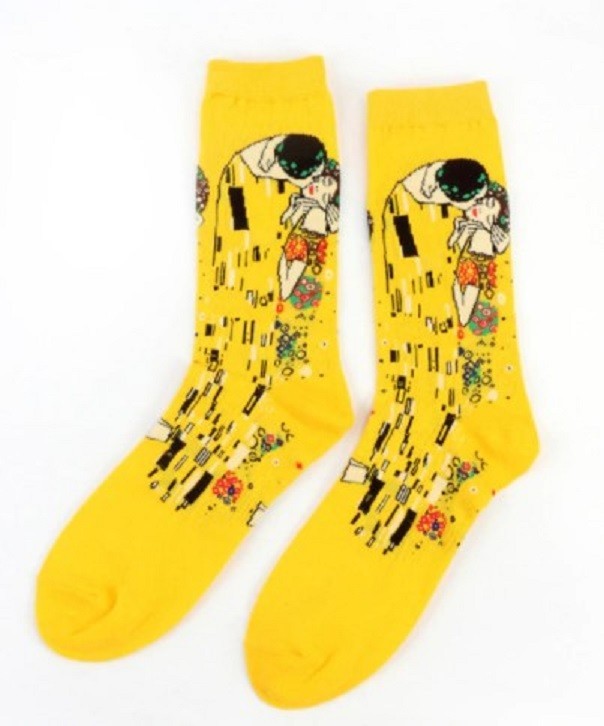 PAIRE DE CHAUSSETTES LE BAISER DE GUSTAV KLIMT