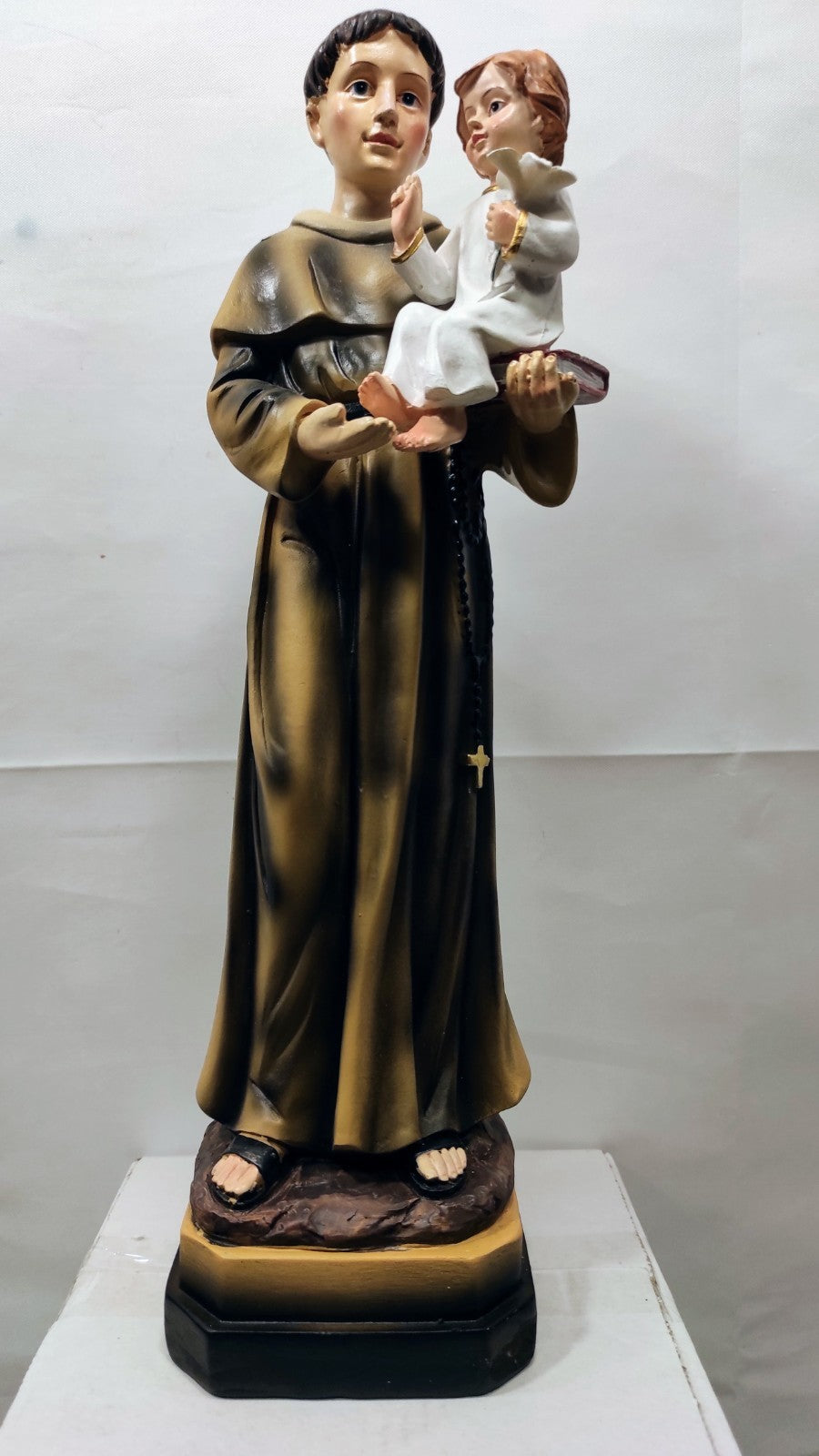 SAINT ANTOINE DE PADOUE A L'ENFANT JESUS 30cm/FRANCISCAINS