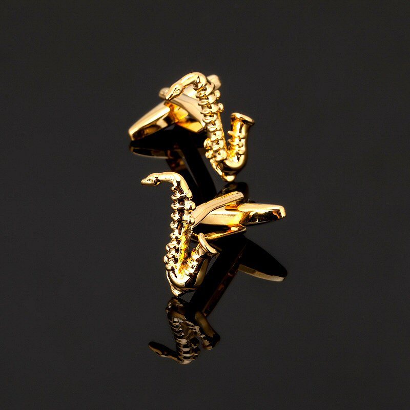 BOUTONS DE MANCHETTES SAXOPHONE/JAZZ/ROCK
