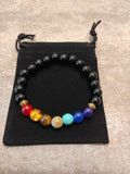 BRACELET REIKI 7 CHAKKRAS ONYX