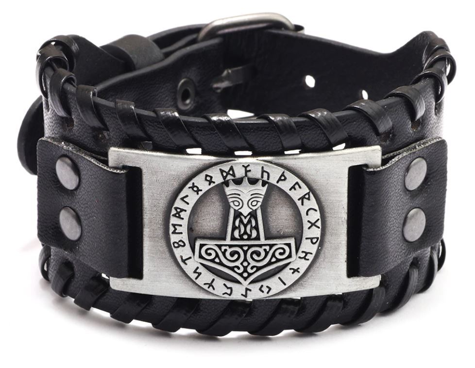 BRACELET VIKING MARTEAU DE THOR RUNIQUE