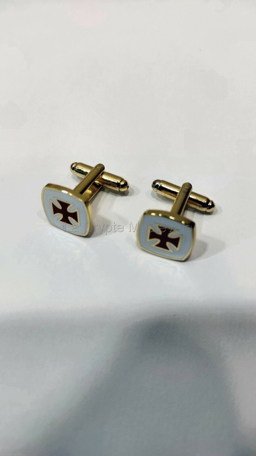 BOUTONS DE MANCHETTES TEMPLIER/CROIX PATTEE