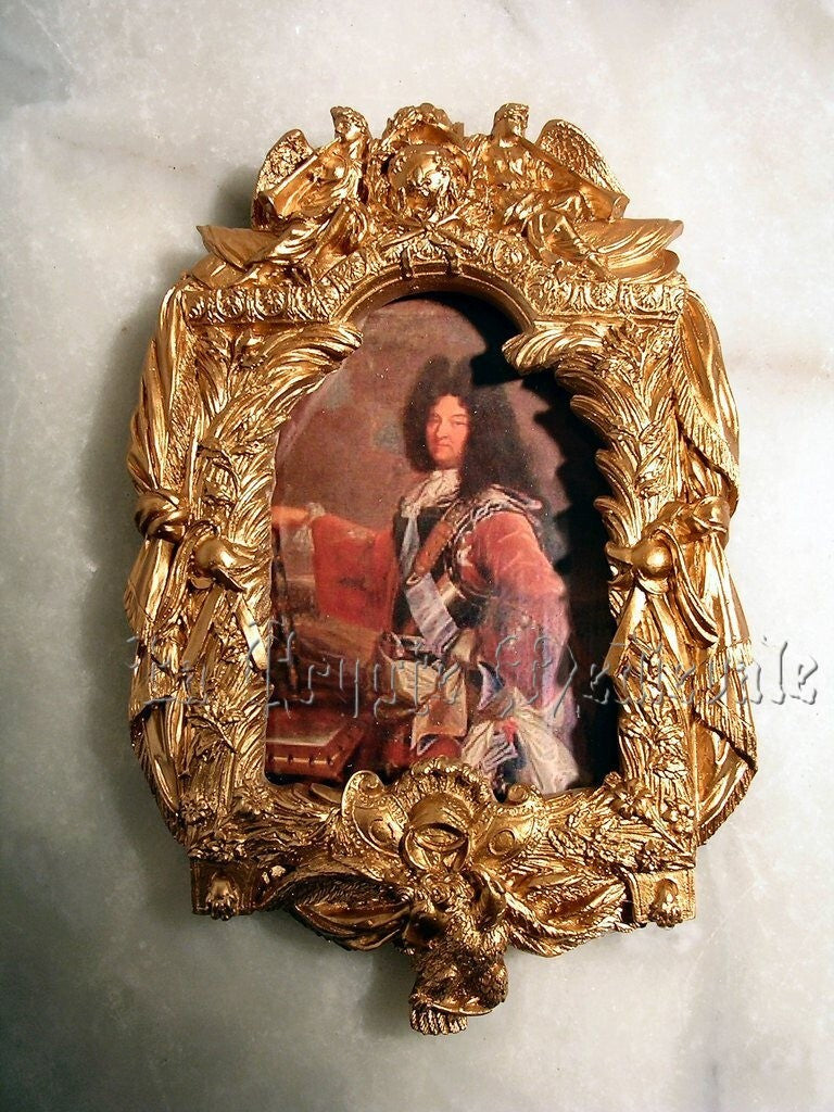 PORTRAIT DE LOUIS XIV/HYACINTHE RIGAUD/CADRE DE LEPAUTRE/VERSAILLES