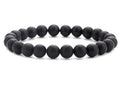 BRACELET PERLES NATURELLES ONYX MAT