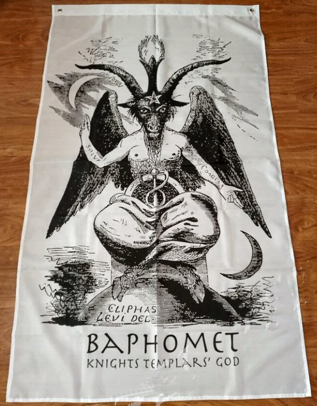 TENTURE DRAPEAU BAPHOMET/TEMPLARS GOD
